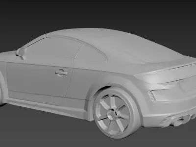 Audi TT 2020 on a small scale 3D print model