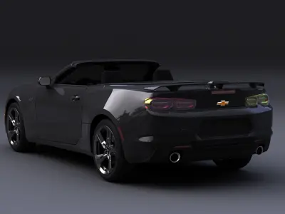 CHEVROLET CAMARO CONVERTIBLE 2022 Low-poly 3D model