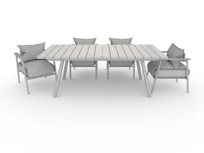 Dining Set 9 3D model