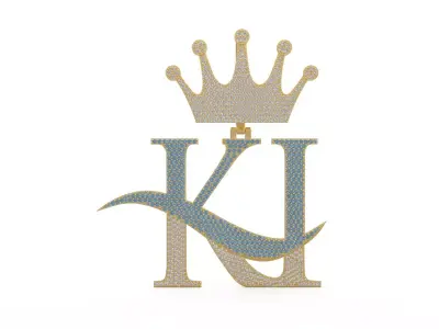 Model 1172 KI Diamond Name Plate Iced Out Honeycomb 3D print model