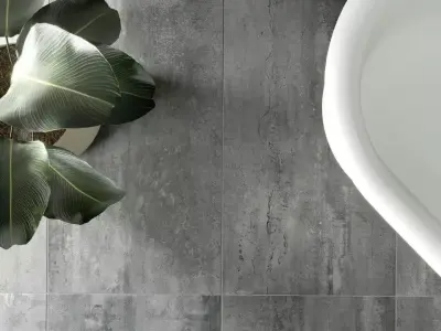 Modern Concrete Bathroom Photorealistic Interior Scene 3D model