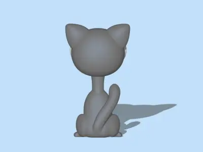 Cat Heart Eyes  - Valentine Day 3D print model