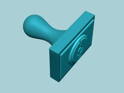 Stamp 96 Pokeball - Fondant Decoration Maker Toy 3D print model