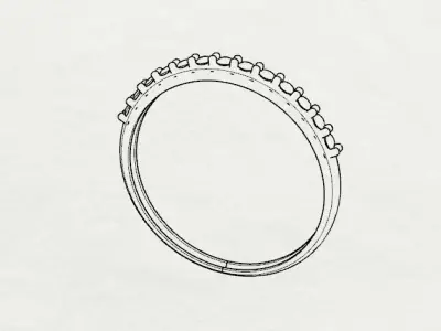 standard ring 3D print model