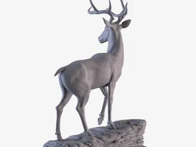 Deer Statue  3D print model