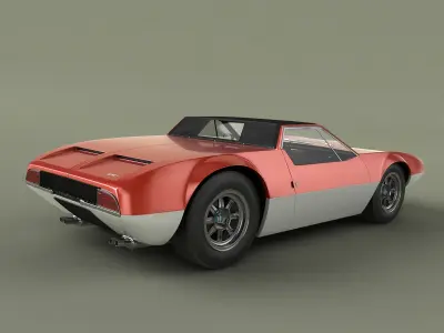 De Tomaso Mangusta Spider 3D model