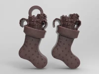 christmas sanda gifts 3 decor  3D print model