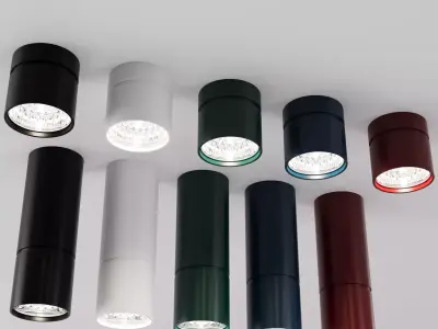 Cylindrical lamp 3D model