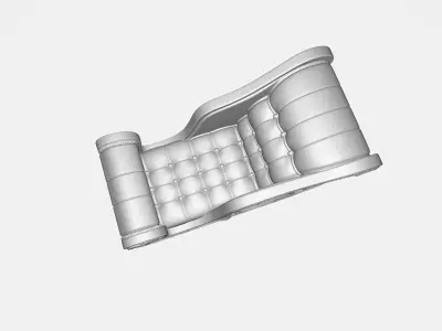 Elegant Christmas Sleigh Ornament 3D Printed Santa Sleigh  3D print model