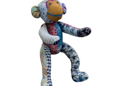 Toy Monkey Low-poly 3D model