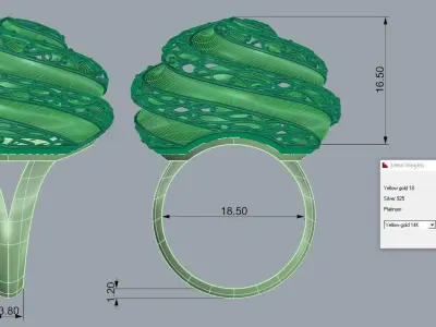 Ultra Vision Ring 3D print model 4