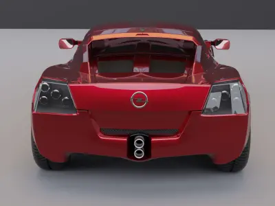 Opel speedster sport car 3D model