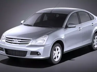 Nissan Almera 2013 VRAY 3D model