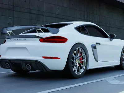 2020 Porsche 718 Cayman GT4 3D model