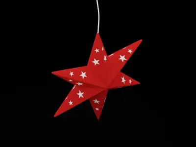 Christmas Star Low-poly 3D model