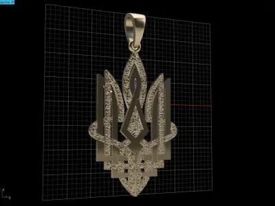 Ukrainian Trident 3D print model