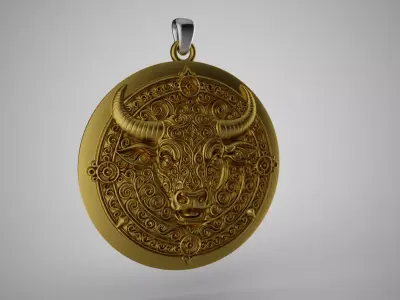 Toro Pendant 3D print model