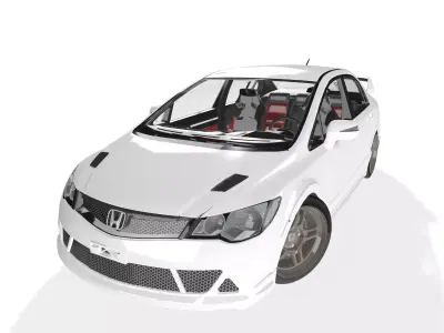Honda Civic 2012 Mugen RR 3D model