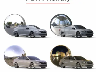 Skoda Superb 2018  Low-poly 3D model