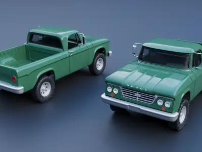 Dodge Power Wagon  W100 1962 3D print model