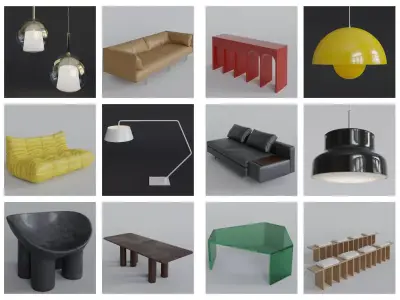 Luxcore Furniture Pack II 3D model