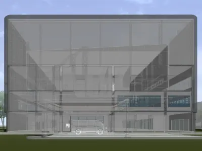Multi-purpose building 3D model