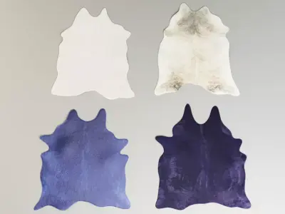 Cowhide Rugs 3D model