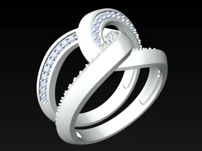 Diamond Ring - Womens Rings - N416407 3D print model