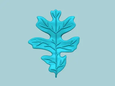 Oregon White Oak Tree Leaf - Molding EVA Craft 3D print model
