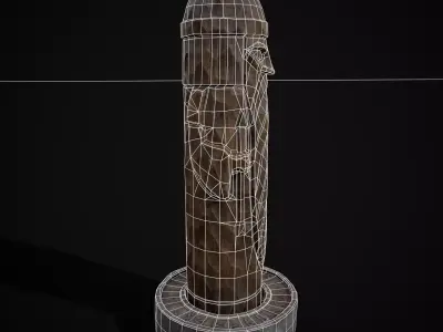 Slavic Gods Figurine Stirbog Low-poly 3D model