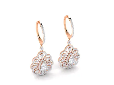 Women Earrings - 17 3D print model