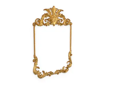 Plaster decorative frame ornament 25 3D model