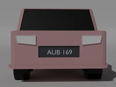 Car low poly Low-poly 3D model