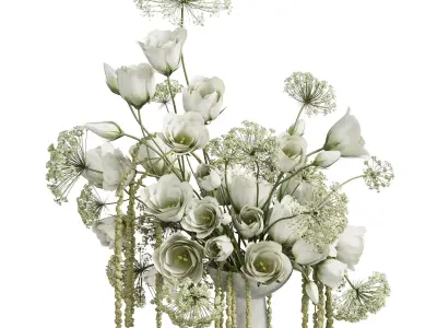 Flower In Vase 59 3D model