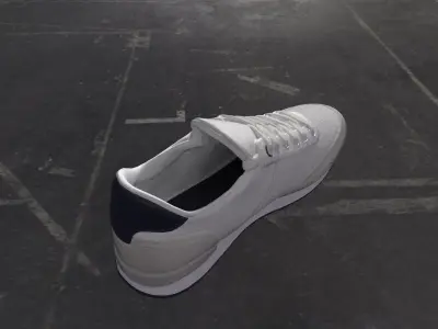 White Sneaker 3D model