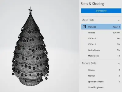 Christmas Tree with decoration 3D model