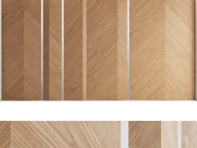 Decorative wall panel set 13 3D model