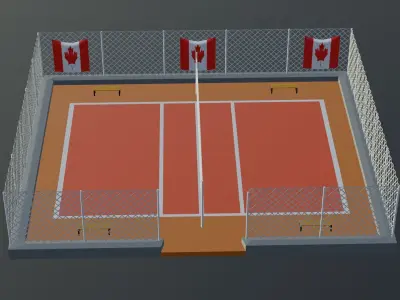 Volleyball Stadium - Canada Low-poly 3D model