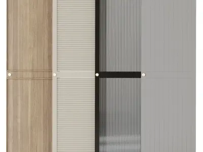 Wardrobe doors collection 3D model