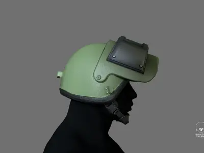 Russian Assault Helmet  PSH-77  low-poly 3d model Low-poly 3D model