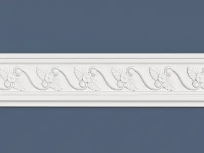 Frieze decorative crown moulding 3D model