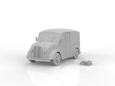 Divco 206 Milk Truck 1953 3D print model