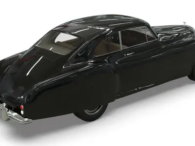 Bentley R-Type Continental 1952  Low-poly 3D model
