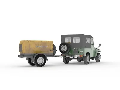 TOYOTA FJ40 soft top  3D model
