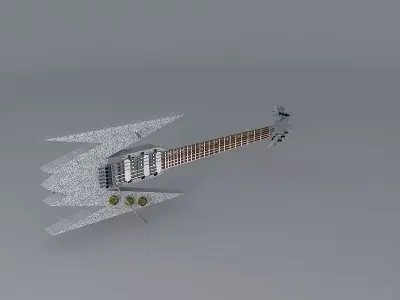 Pointy guitar Free 3D model