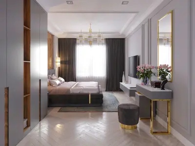 Modern Living room 3D model purchase