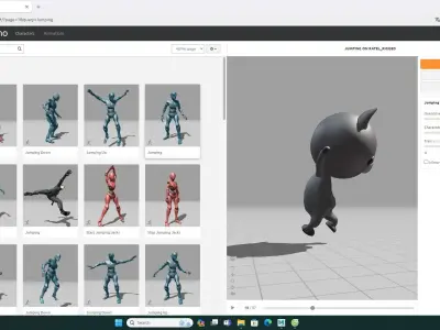 Stylized Ratel Animated v001  Low-poly 3D model