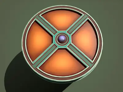 Cylinder lootbox Low-poly 3D model