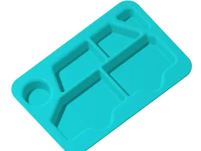 Kids Car Partition Plate 3D print model