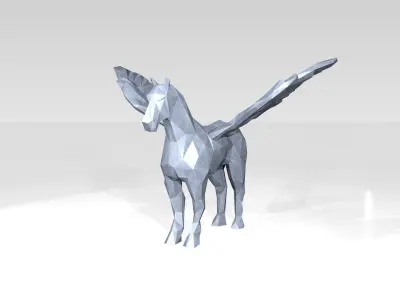 Pegasus Low Poligonal 3D model